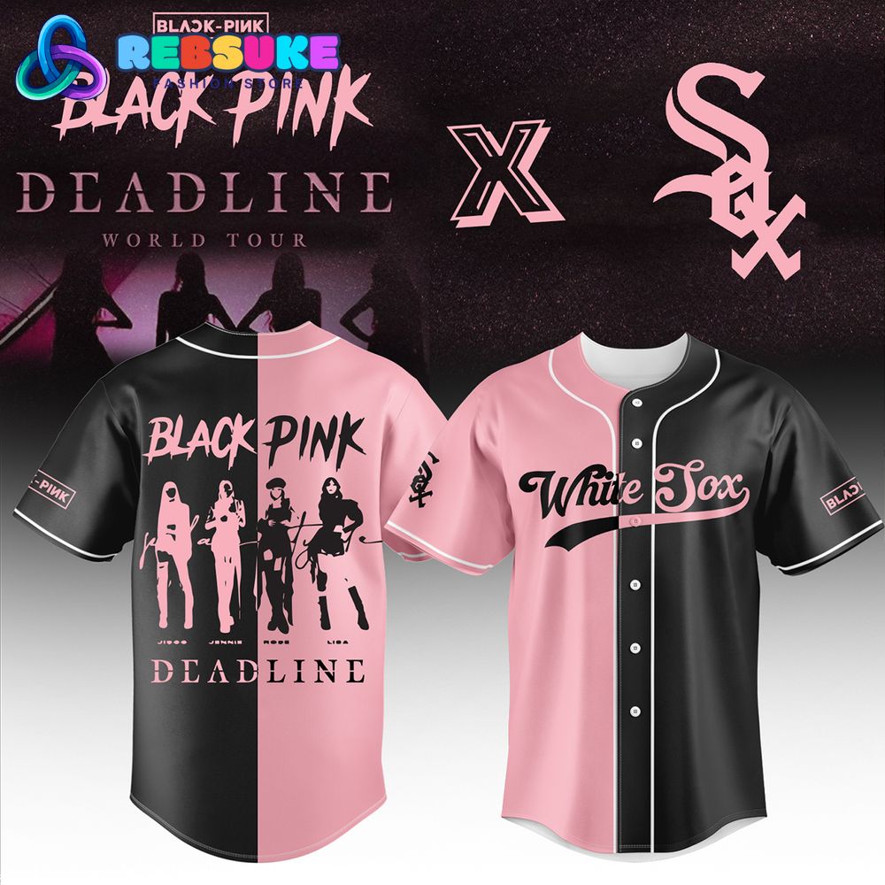 Chicago White Sox MLB x Blackpink Deadline World Tour Jersey 2025 Chicago White Sox MLB x Blackpink Deadline World Tour Jersey 2025