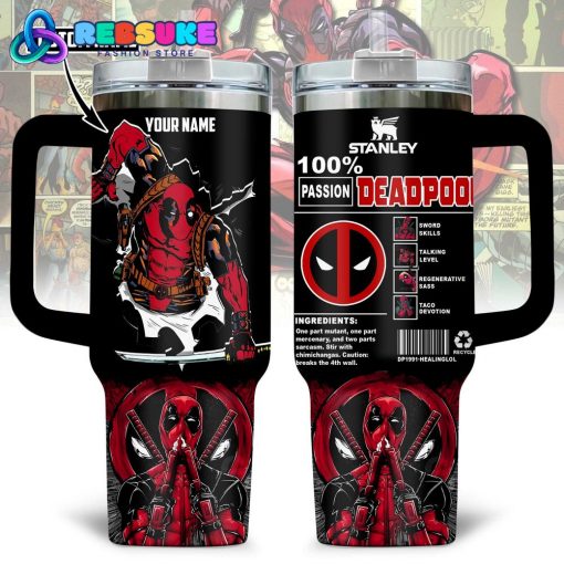 Deadpool Marvel Studio New Custom Name Stanley Tumbler