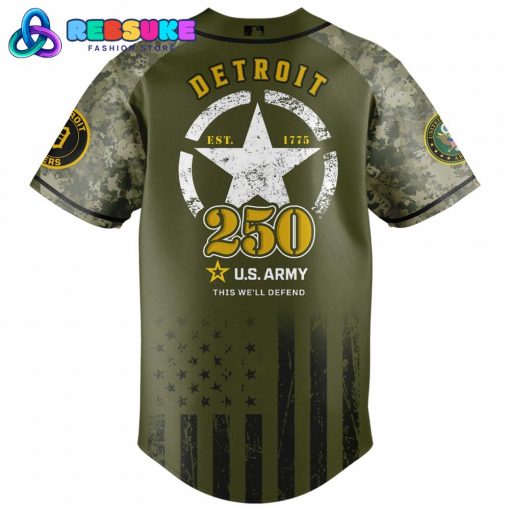 Detroit Tigers MLB x U.S. Army 250th Birthday Celebration Jersey