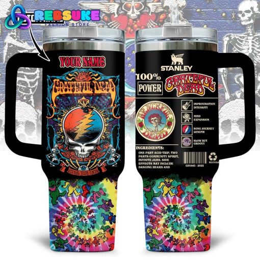Grateful Dead Steal Your Face Personalized Stanley Tumbler