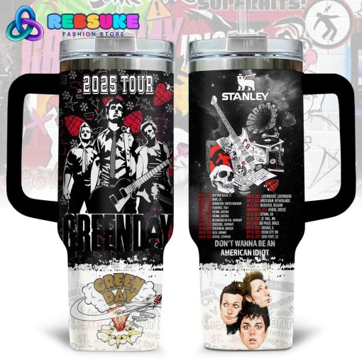 Green Day Tour 2025 Don’t Wanna Be An American Idiot Stanley Tumbler