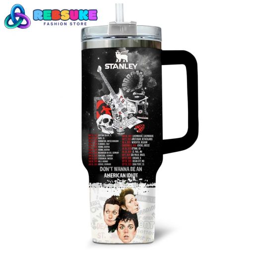 Green Day Tour 2025 Don’t Wanna Be An American Idiot Stanley Tumbler