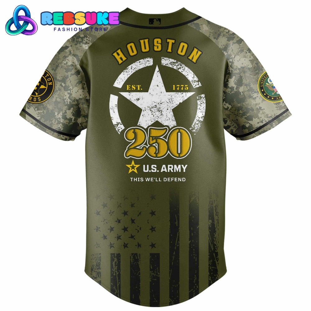 Houston Astros MLB x U.S. Army 250th Birthday Celebration Jersey Houston Astros MLB x U.S. Army 250th Birthday Celebration Jersey