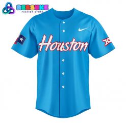 Houston Cougars Baseball Blue 2025 City Connect Baseball Jersey