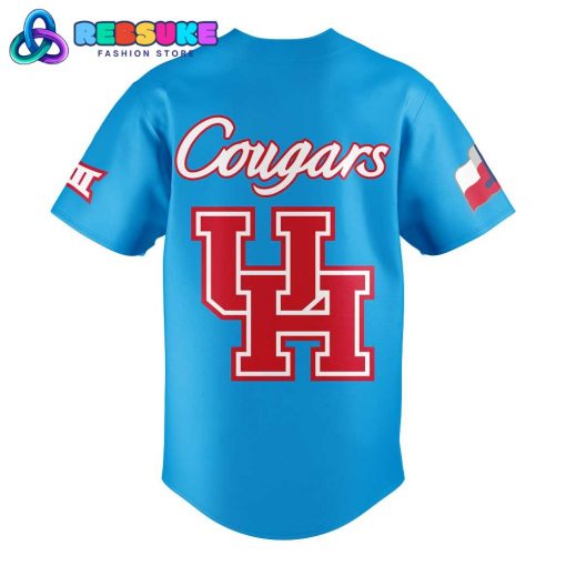 Houston Cougars Baseball Blue 2025 City Connect Baseball Jersey