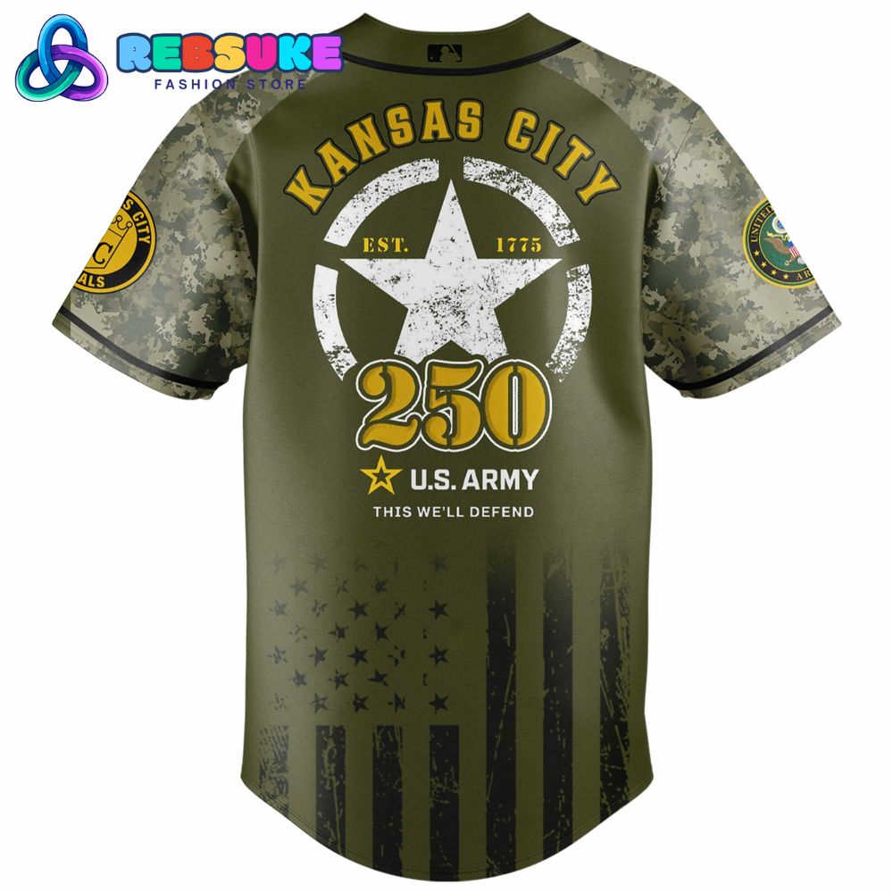 Kansas City Royals MLB x U.S. Army 250th Birthday Celebration Jersey Kansas City Royals MLB x U.S. Army 250th Birthday Celebration Jersey