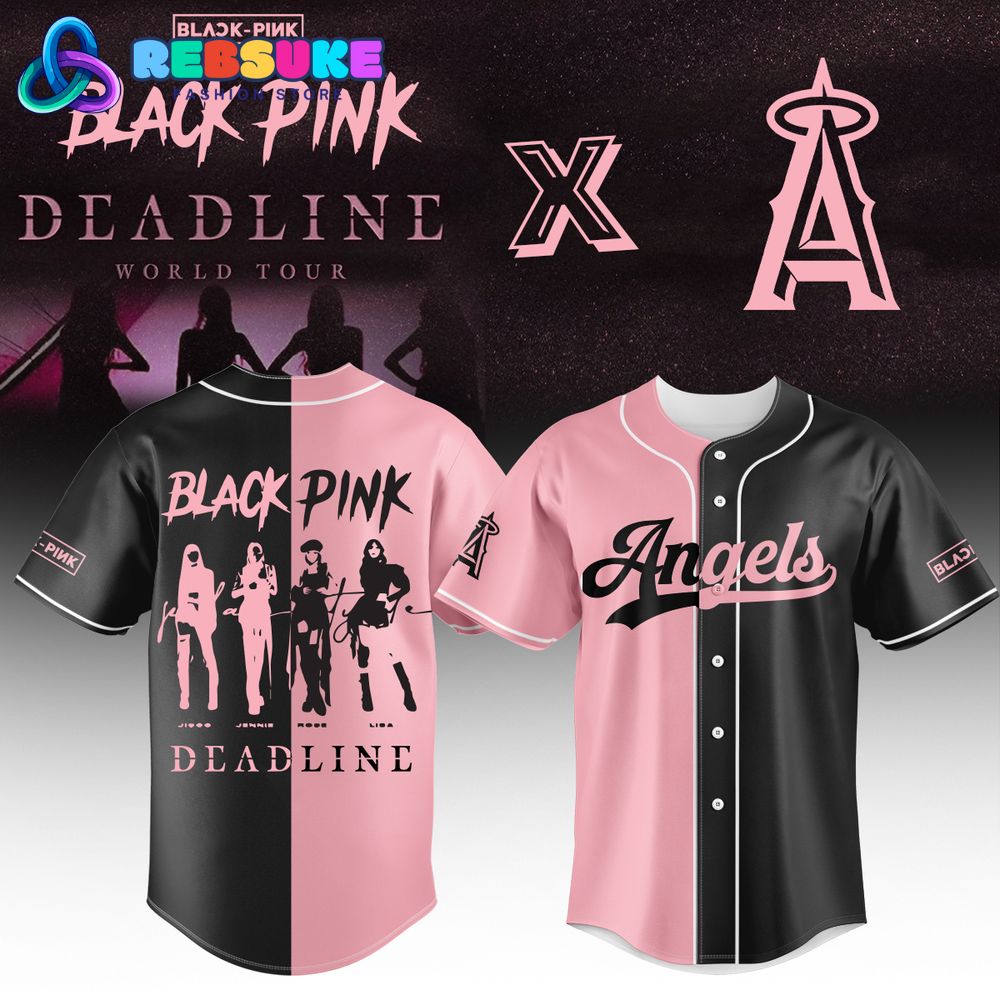 Los Angeles Angels MLB x Blackpink Deadline World Tour Jersey 2025 Los Angeles Angels MLB x Blackpink Deadline World Tour Jersey 2025