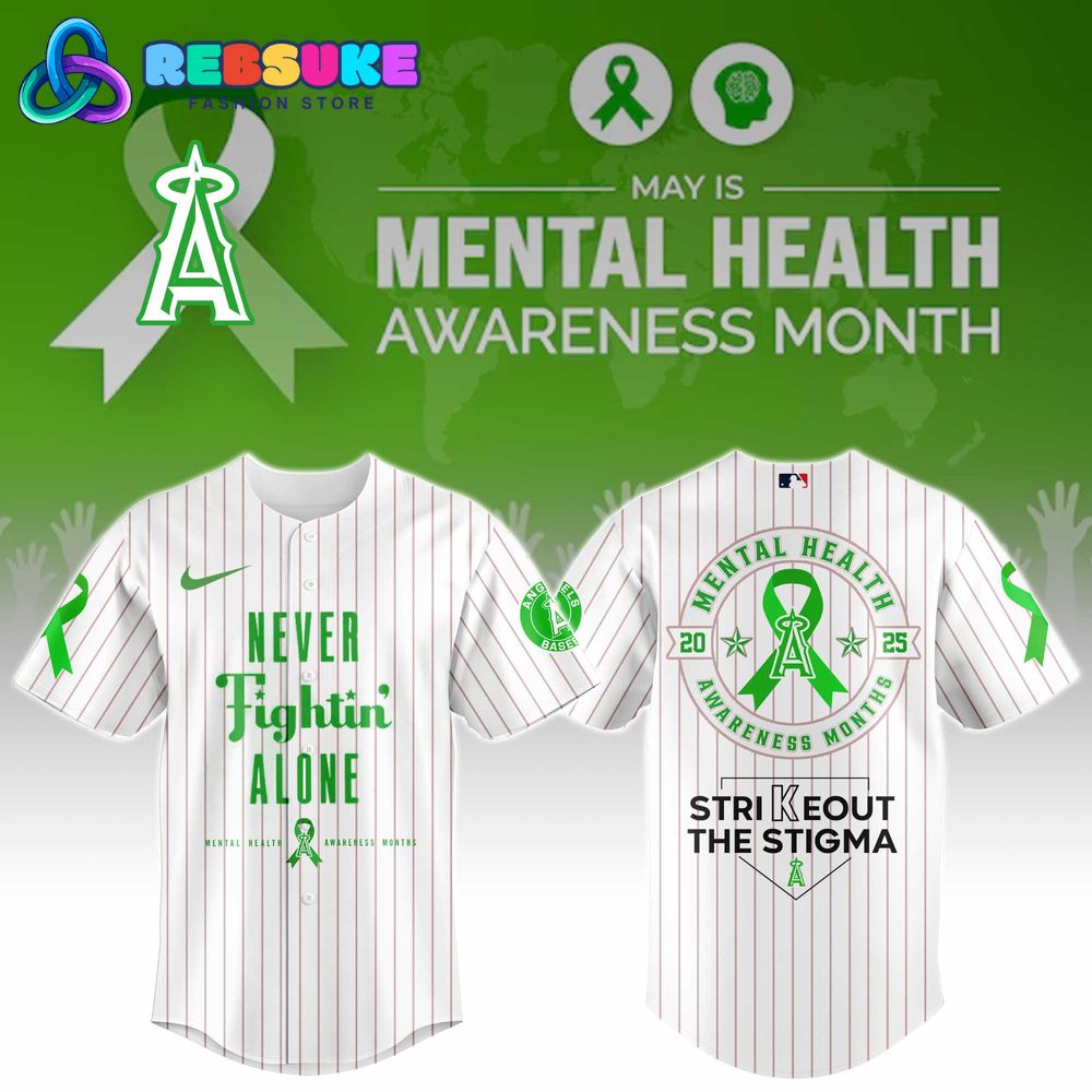 Los Angeles Angels MLB x Mental Health Awareness Month Jersey 2025 Los Angeles Angels MLB x Mental Health Awareness Month Jersey 2025