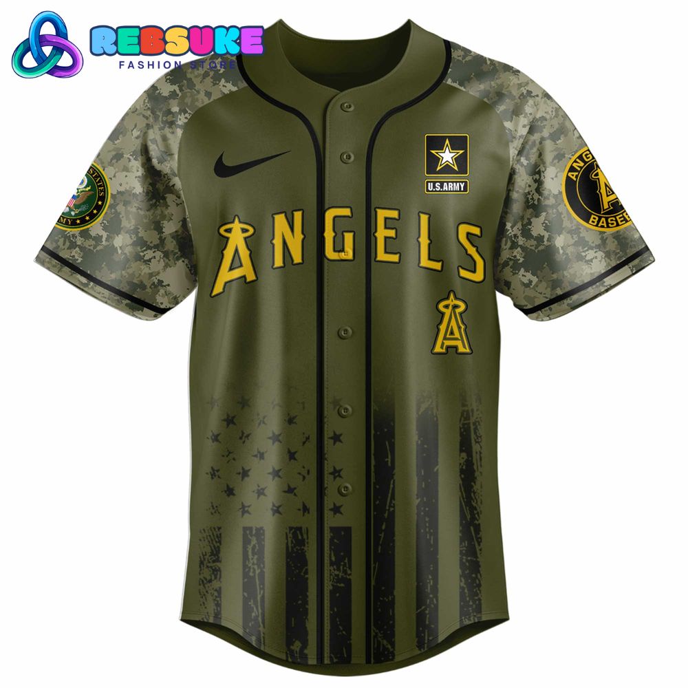 Los Angeles Angels MLB x U.S. Army 250th Birthday Celebration Jersey Los Angeles Angels MLB x U.S. Army 250th Birthday Celebration Jersey
