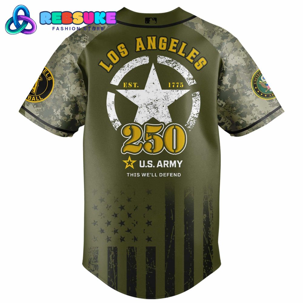 Los Angeles Angels MLB x U.S. Army 250th Birthday Celebration Jersey Los Angeles Angels MLB x U.S. Army 250th Birthday Celebration Jersey