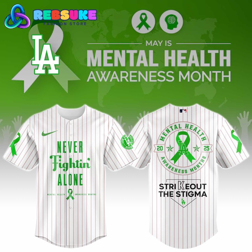 Los Angeles Dodgers MLB x Mental Health Awareness Month Jersey 2025 Los Angeles Dodgers MLB x Mental Health Awareness Month Jersey 2025