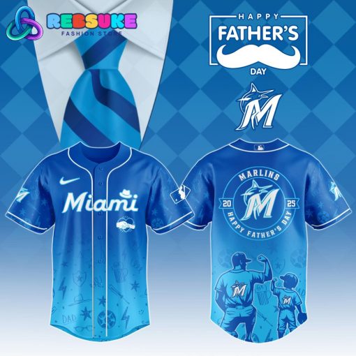 Miami Marlins MLB x Father’s Day 2025 Baseball Jersey
