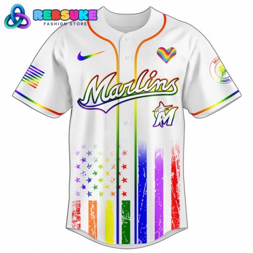 Miami Marlins MLB x Happy Pride Month Jersey 2025