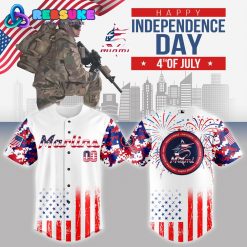 Miami Marlins MLB x The 4th of July x Military Jersey 2025