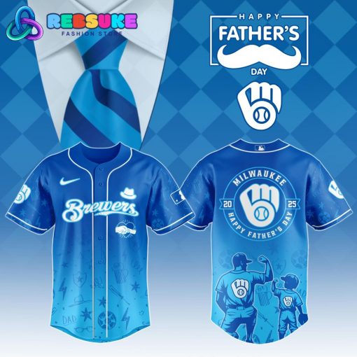 Milwaukee Brewers MLB x Father’s Day 2025 Baseball Jersey