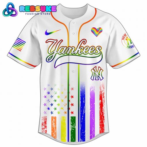 New York Yankees MLB x Happy Pride Month Jersey 2025