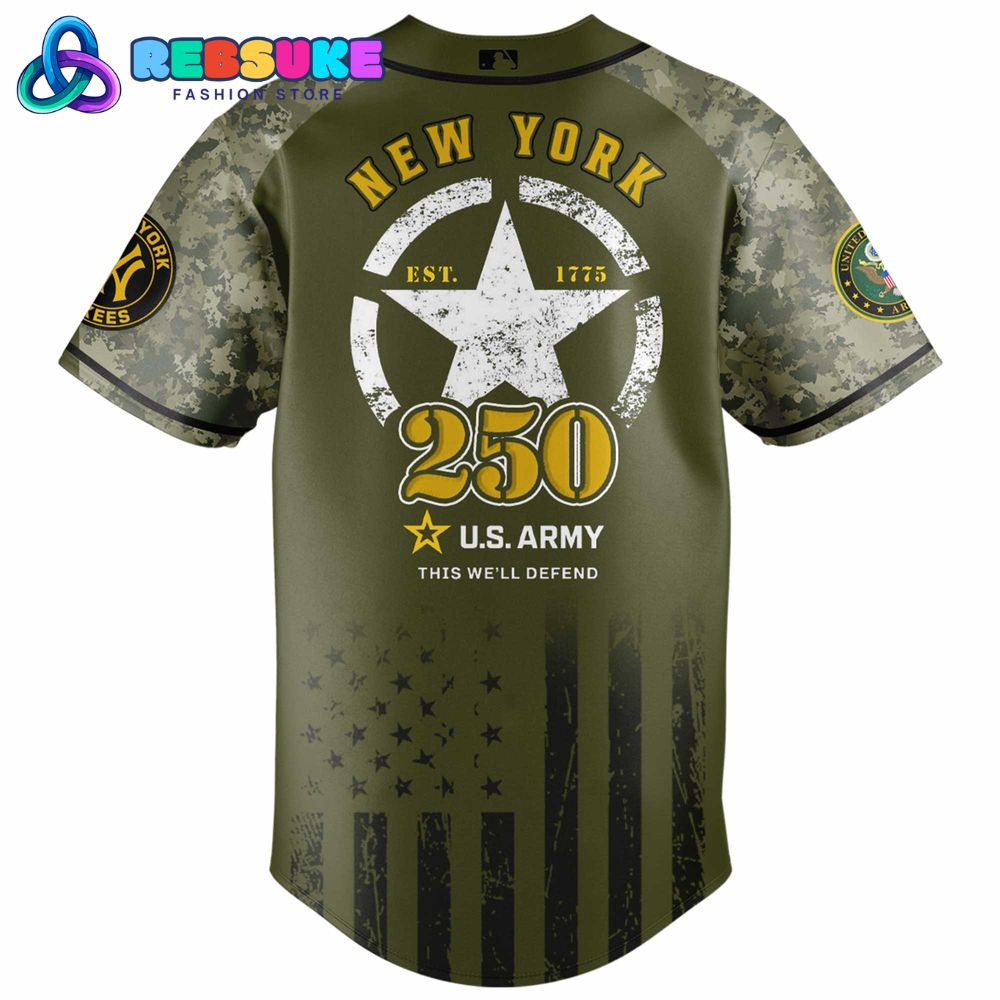 New York Yankees MLB x U.S. Army 250th Birthday Celebration Jersey New York Yankees MLB x U.S. Army 250th Birthday Celebration Jersey