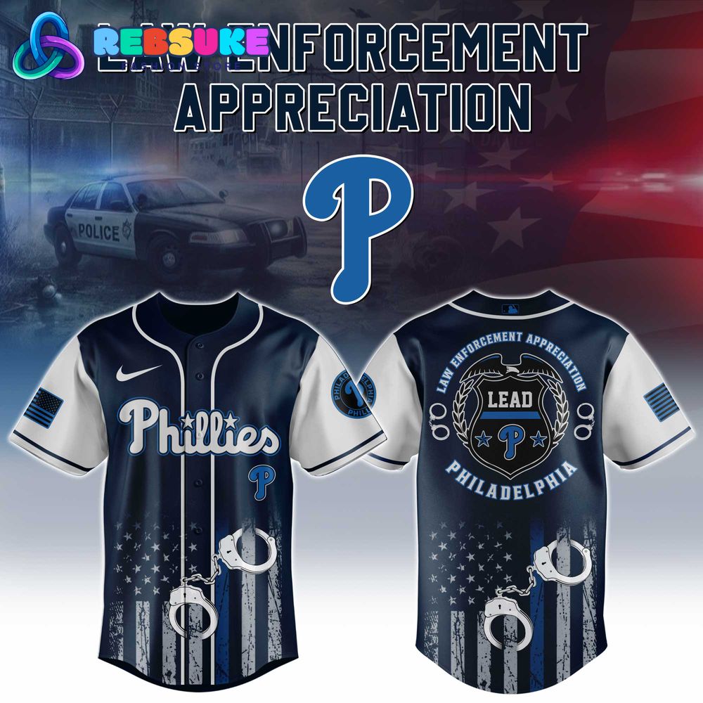 Philadelphia Phillies MLB x Law Enforcement Appreciation 2025 Jersey Philadelphia Phillies MLB x Law Enforcement Appreciation 2025 Jersey