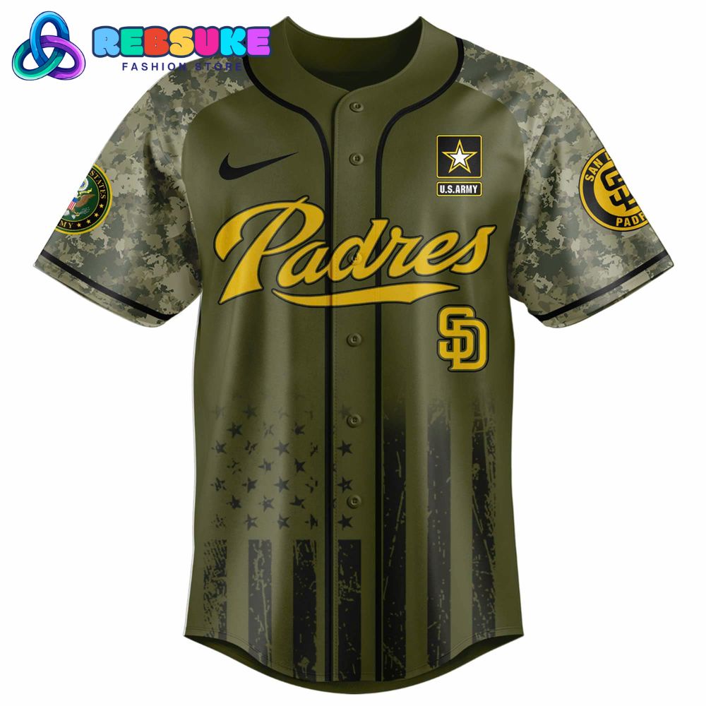 San Diego Padres MLB x U.S. Army 250th Birthday Celebration Jersey San Diego Padres MLB x U.S. Army 250th Birthday Celebration Jersey
