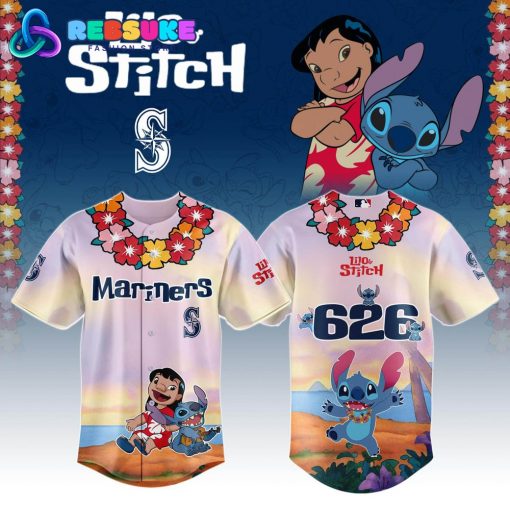 Seattle Mariners MLB x Lilo and Stitch New 2025 Jersey
