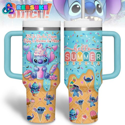 Stitch Hello Summer 2025 Special 40oz Stanley Tumbler
