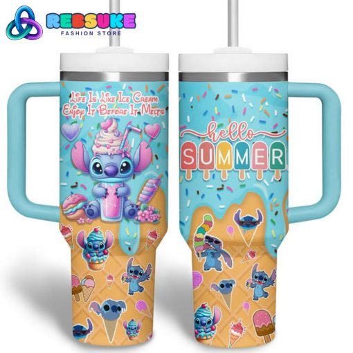 Stitch Hello Summer 2025 Special 40oz Stanley Tumbler