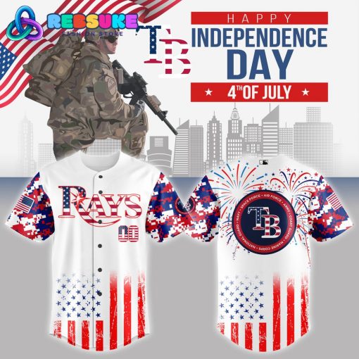 Tampa Bay Rays MLB x The 4th of July x Military Jersey 2025