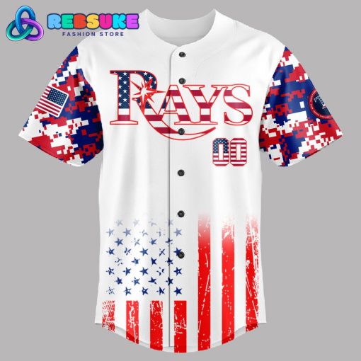 Tampa Bay Rays MLB x The 4th of July x Military Jersey 2025