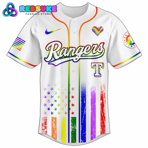 Texas Rangers MLB x Happy Pride Month Jersey 2025