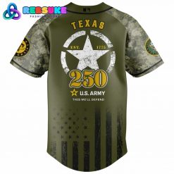 Texas Rangers MLB x US Army 250th Birthday Celebration Jersey
