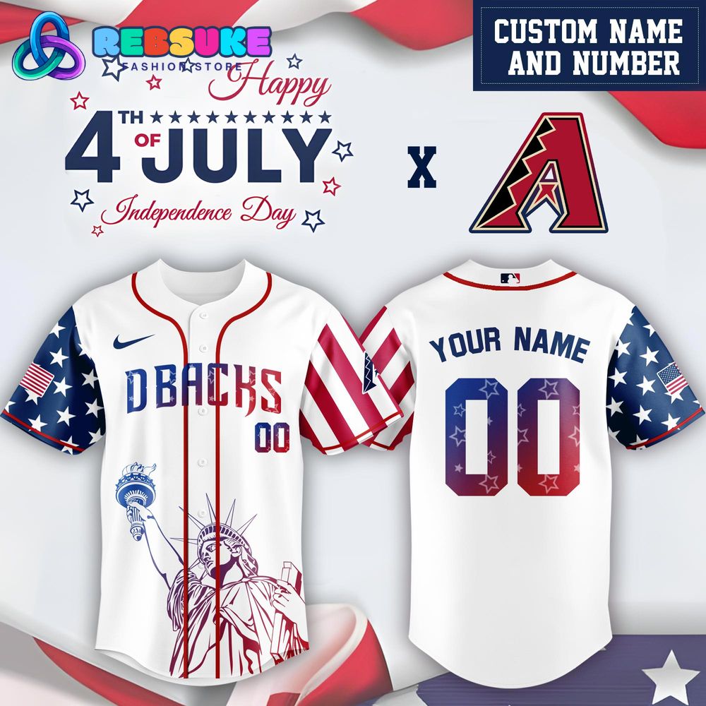 Arizona Diamondbacks x 4th Of July USA Baseball Jersey 2025 Arizona Diamondbacks x 4th Of July USA Baseball Jersey 2025