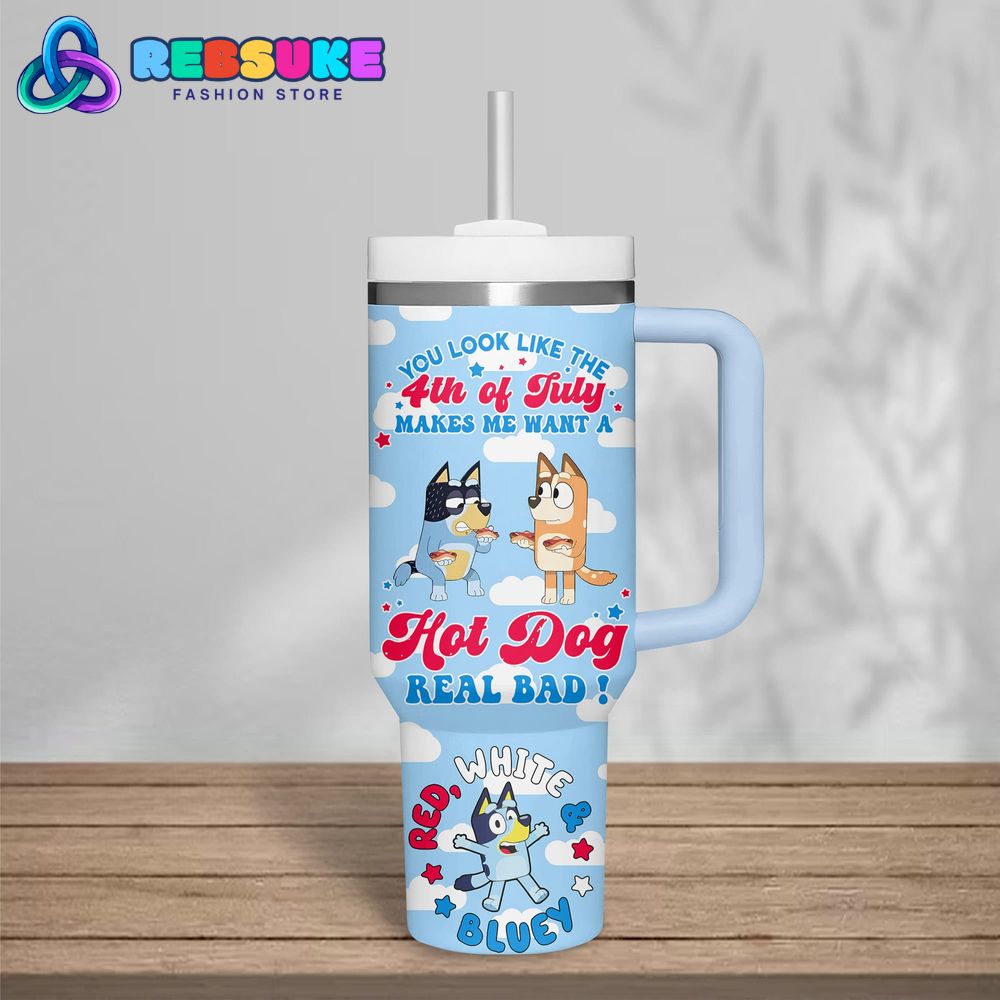Bluey Happy 4th Of July 2025 Limited Edition Stanley Tumbler