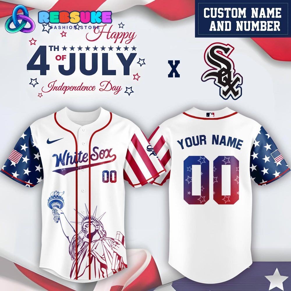 Chicago White Sox x 4th Of July USA Baseball Jersey 2025 Chicago White Sox x 4th Of July USA Baseball Jersey 2025