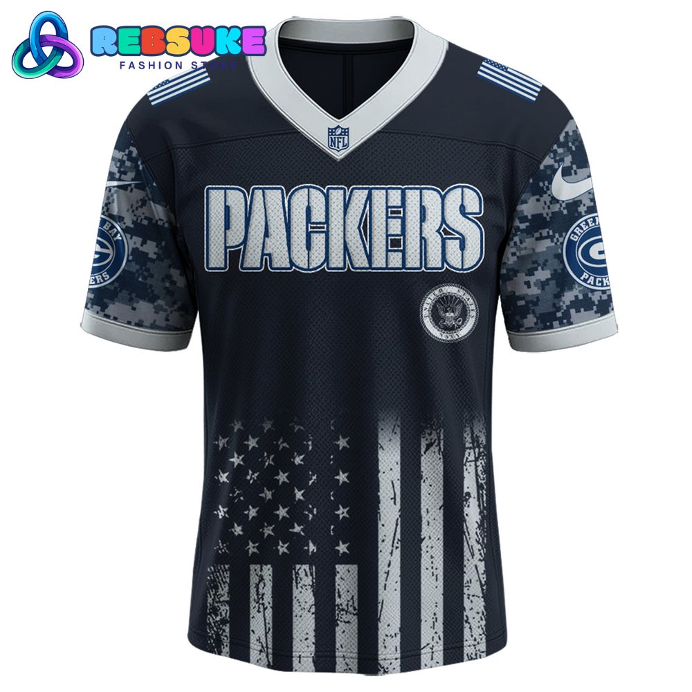 Green Bay Packers NFL x U.S. Navy 250th Birthday Celebration Jersey Green Bay Packers NFL x U.S. Navy 250th Birthday Celebration Jersey