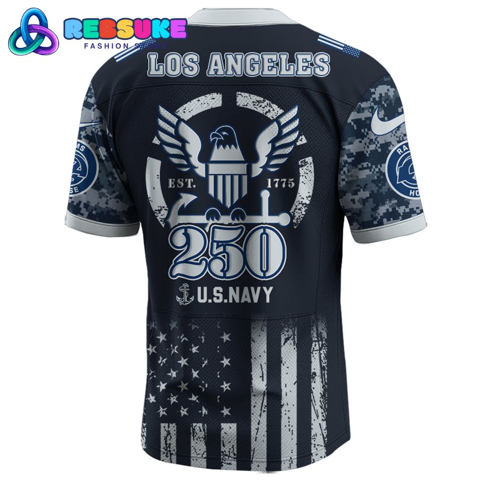 Los Angeles Rams NFL x U.S. Navy 250th Birthday Celebration Jersey Los Angeles Rams NFL x U.S. Navy 250th Birthday Celebration Jersey
