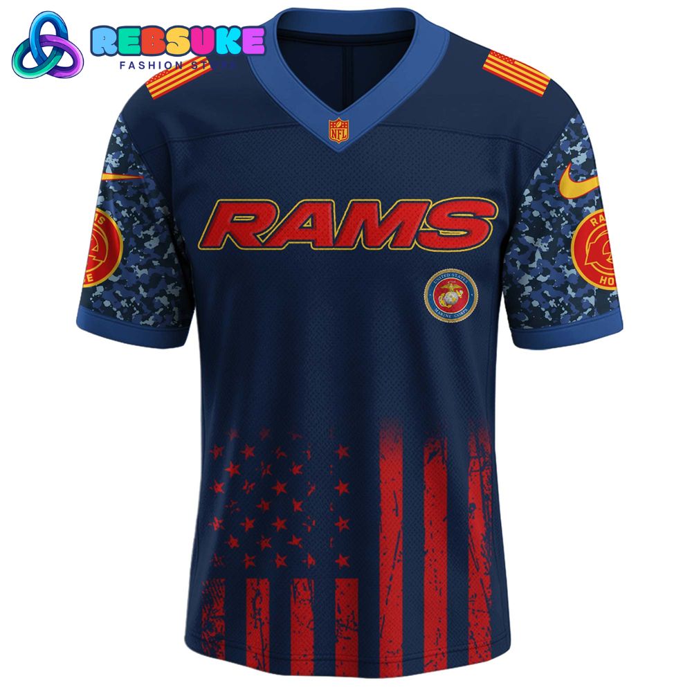 Los Angeles Rams NFL x U.S.M.C 250th Birthday Celebration Jersey Los Angeles Rams NFL x U.S.M.C 250th Birthday Celebration Jersey