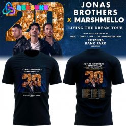 Philadelphia Phillies x Jonas Brothers JONAS20 Living The Dream Tour Shirt