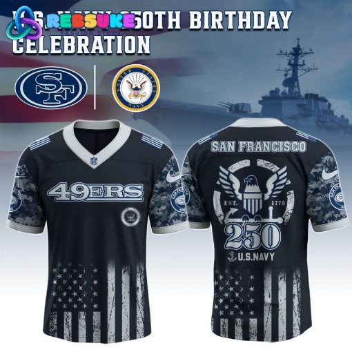 San Francisco 49ers NFL x U.S. Navy 250th Birthday Celebration Jersey