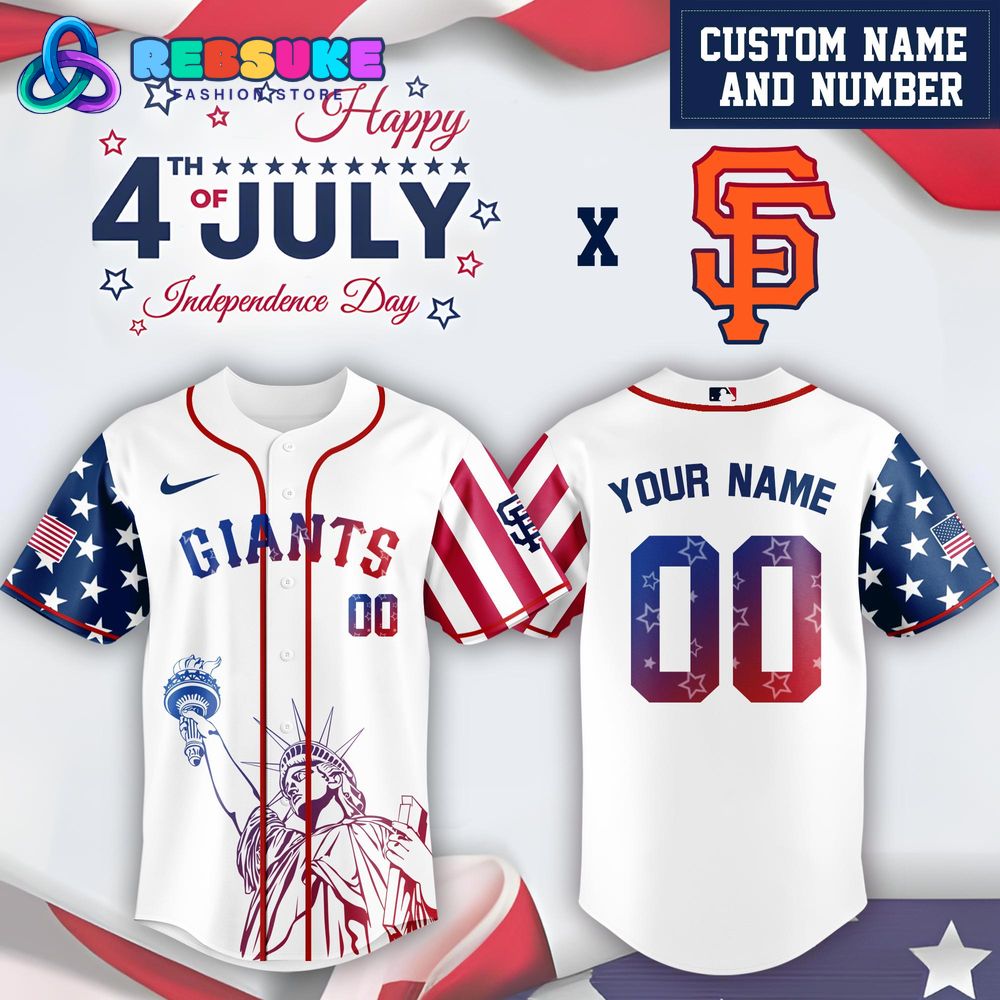 San Francisco Giants x 4th Of July USA Baseball Jersey 2025 San Francisco Giants x 4th Of July USA Baseball Jersey 2025