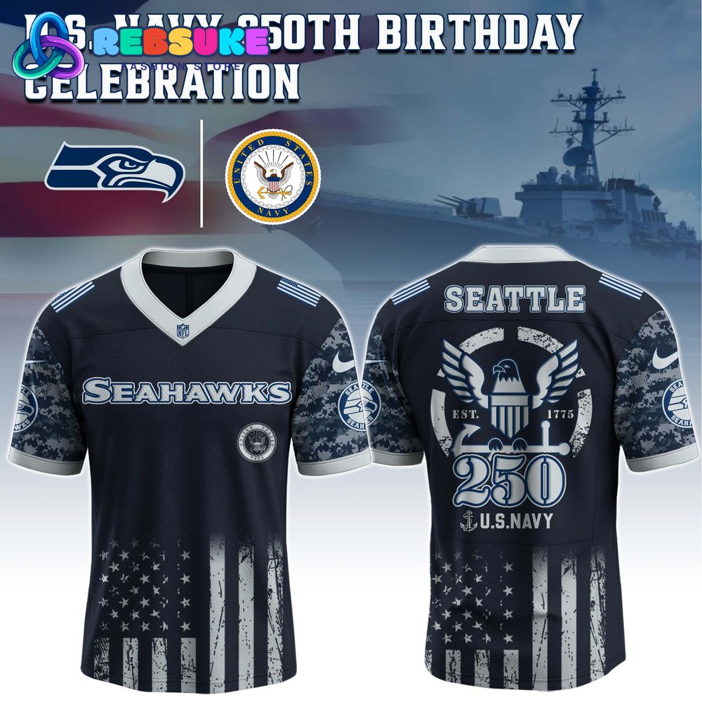 Seattle Seahawks NFL x U.S. Navy 250th Birthday Celebration Jersey Seattle Seahawks NFL x U.S. Navy 250th Birthday Celebration Jersey