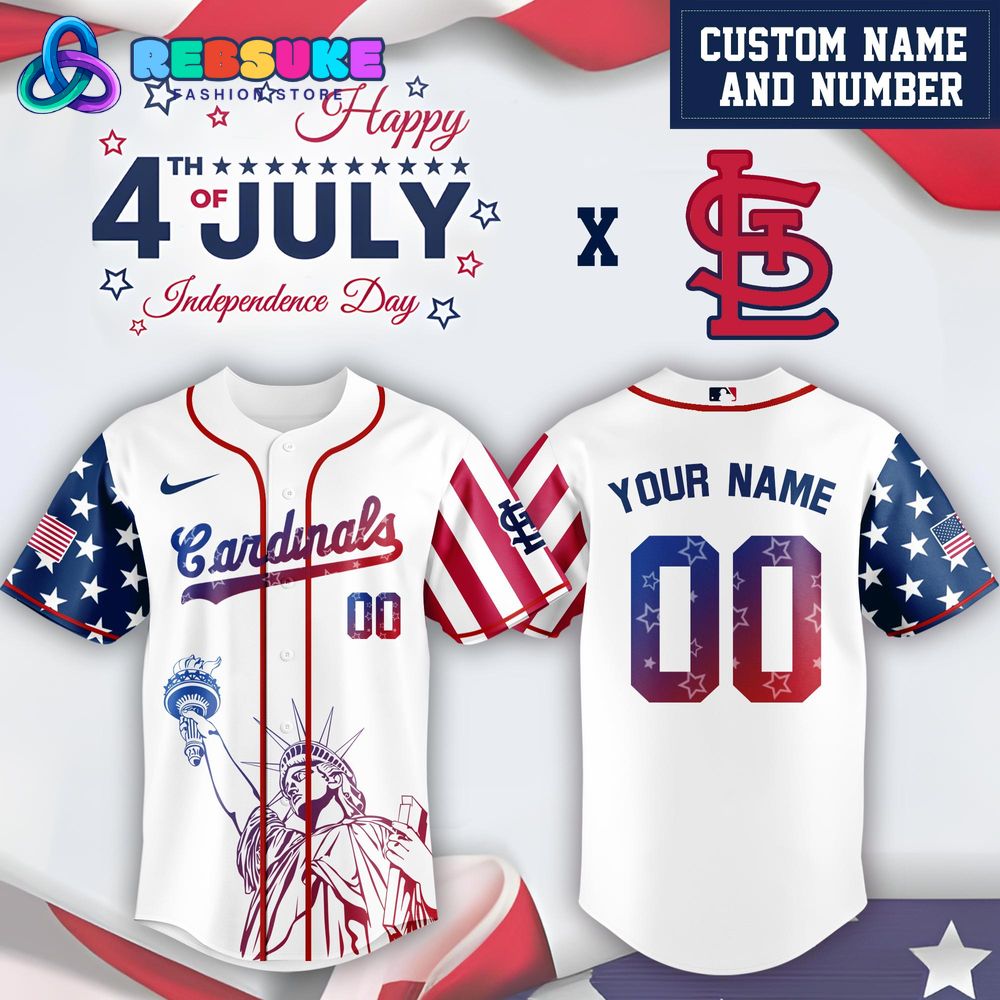 St. Louis Cardinals x 4th Of July USA Baseball Jersey 2025 St. Louis Cardinals x 4th Of July USA Baseball Jersey 2025