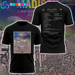 Coldplay Madison Camp Randall Stadium 2025 Tour Black Shirt