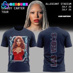 Cowboy Carter Tour Beyoncé x Las Vegas Limited Edition 2025 Blue Shirt