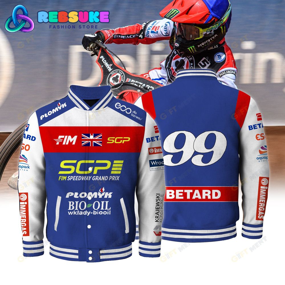 Dan Bewley FIM Speedway SGP Limited Baseball Jacket Dan Bewley FIM Speedway SGP Limited Baseball Jacket