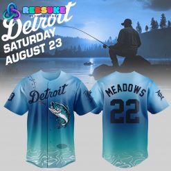 Detroit Tigers Parker Meadows Fishing Limited Edition Jersey 2025