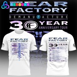 Fear Factory 2025 Demanufacture 30th Anniversary Tour White Shirt