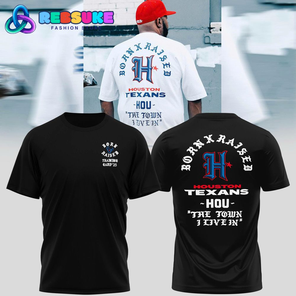 Houston Texans Born x Raised Training Camp 2025 Black Shirt