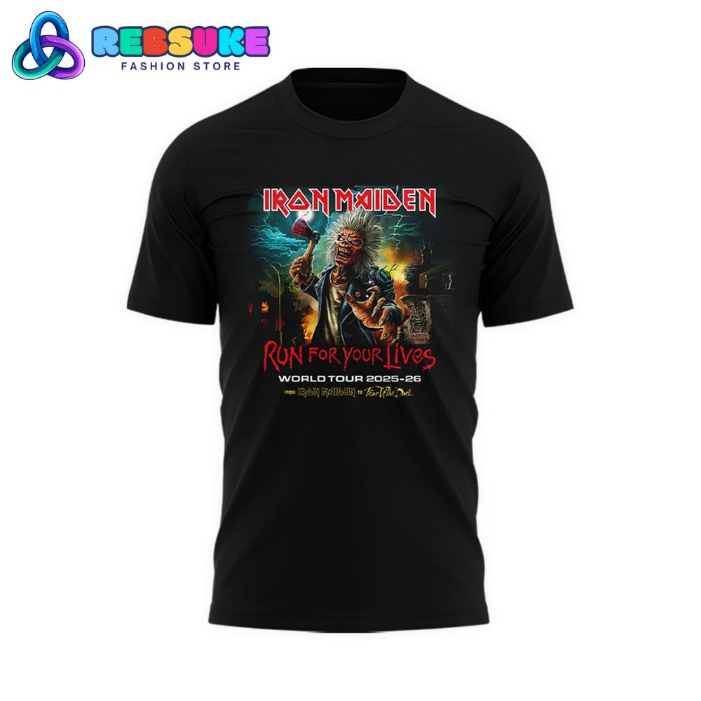 Iron Maiden Run For Your Lives 2025 World Tour Shirt Iron Maiden Run For Your Lives 2025 World Tour Shirt
