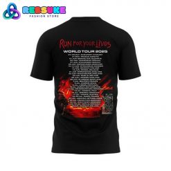 Iron Maiden Run For Your Lives 2025 World Tour Shirt
