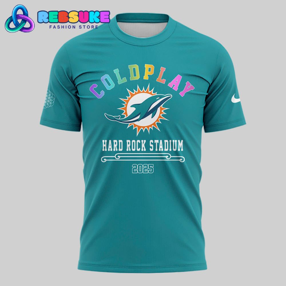 Miami Dolphins x Coldplay World Tour 2025 Limited Edition Shirt